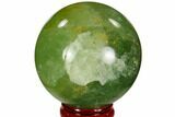 Polished Green Fluorite Sphere - Madagascar #106281-1